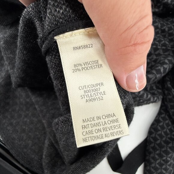 Max Studio Sweater Dress Size XL Belted Grey NWT Warm Career Office Classic - Picture 12 of 12